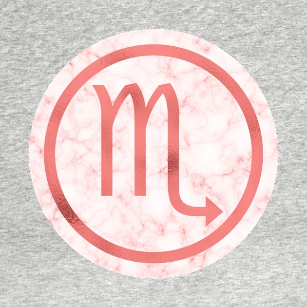 Living Coral Marble Zodiac - Scorpio by BiscuitSnack